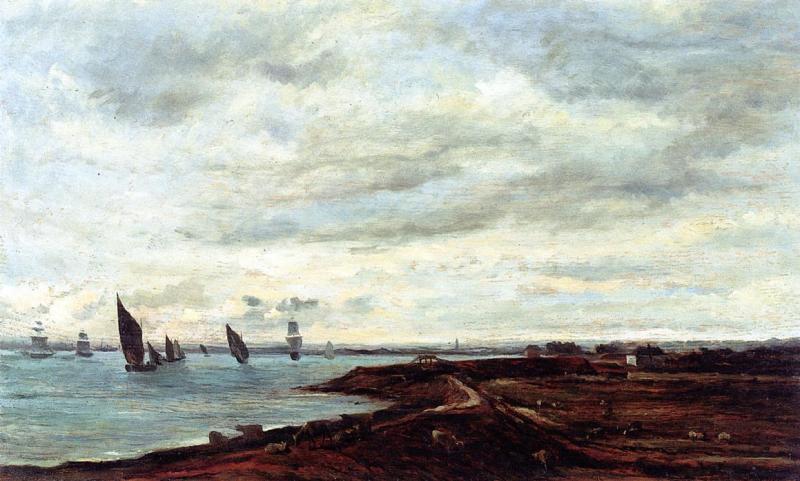 Charles-Francois Daubigny The Banks of Temise at Erith